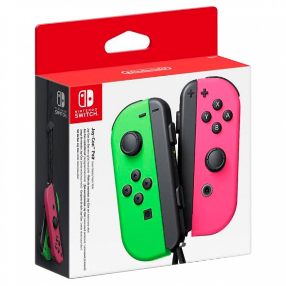 Геймпад Nintendo Switch Joy-Con controllers Duo, зеленый/розовый в Кирове