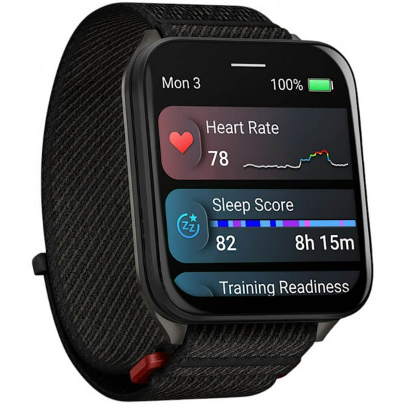 Умные часы Garmin Venu X1 Black с чёрным нейлоновым ремешком ComfortFit 010-02980-02 в Кирове