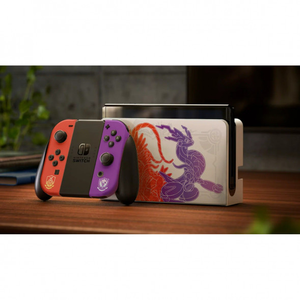 Игровая приставка Nintendo Switch OLED 64 ГБ, Pokemon Scarlet &amp;amp; Violet Edition в Кирове