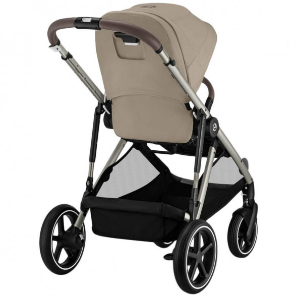 Детская коляска Cybex Gazelle S TPE Almond Beige с корзиной и дождевиком в Кирове