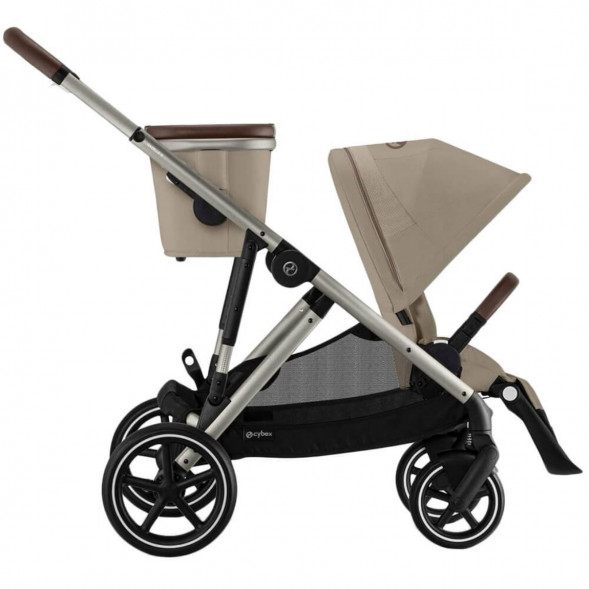 Детская коляска Cybex Gazelle S TPE Almond Beige с корзиной и дождевиком в Кирове