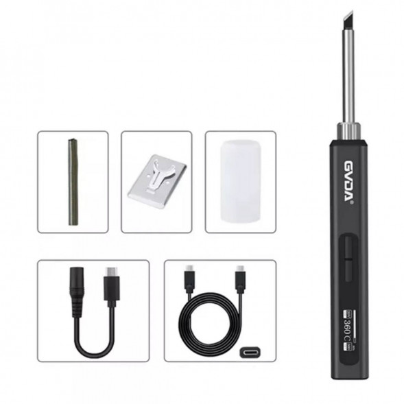 Портативный электрический USB паяльник GVDA GD300 (набор 7 предметов) в Кирове