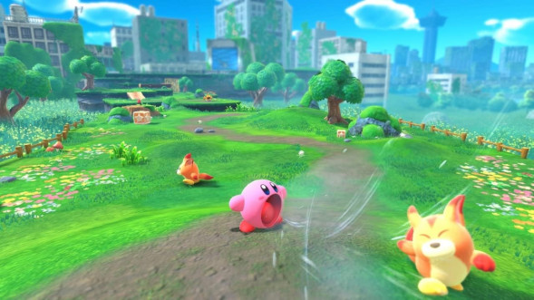 Игра Kirby and the Forgotten Land + Star-Crossed World [Nintendo Switch 2, английская версия] в Кирове