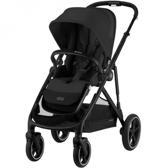 Детская коляска Cybex Gazelle S BLK Moon Black с корзиной и дождевиком в Кирове