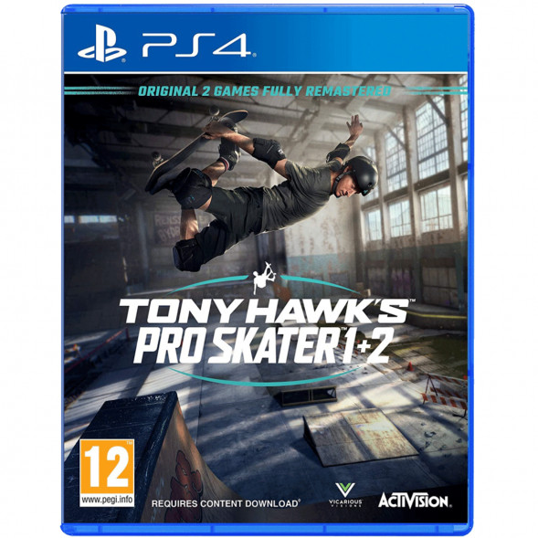 Игра Tony Hawk&amp;#039;s Pro Skater 1 + 2 [PS4, английская версия] в Кирове