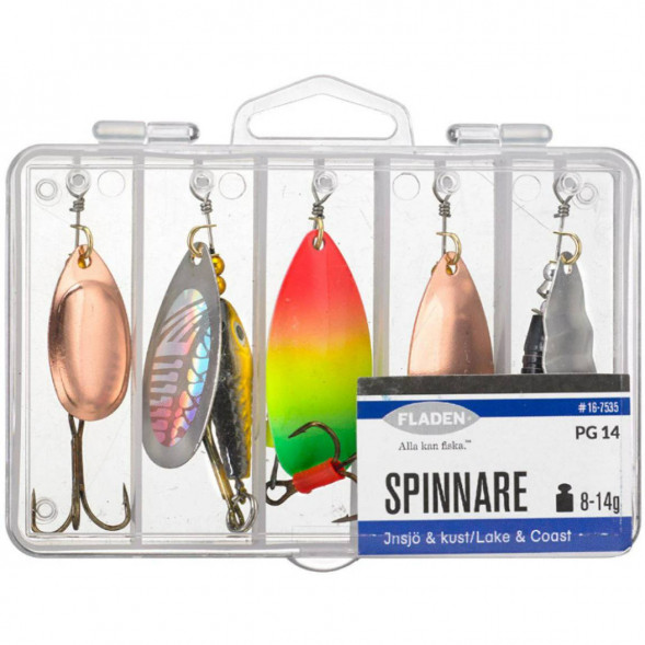 Набор блесен Fladen #16-7535 (5 шт в наборе) в Кирове