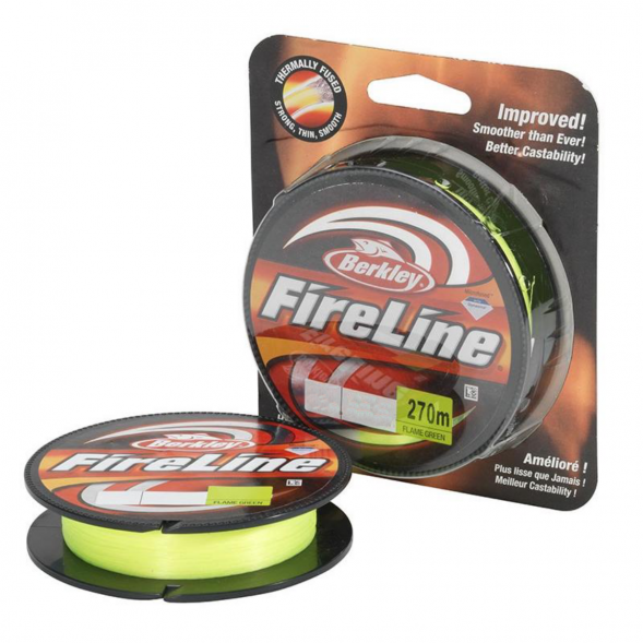 Леска Berkley FireLine 0,1mm 5,9kg 270m, Flame Green (зелёный неон) в Кирове