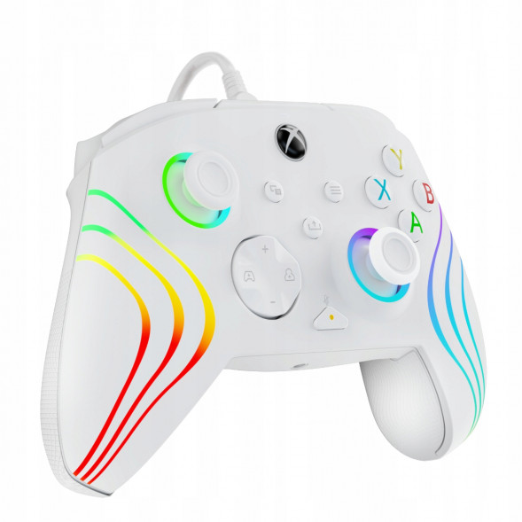 Геймпад проводной PDP для Xbox Afterglow Wave, White в Кирове