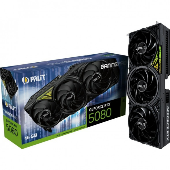 Видеокарта NVIDIA GeForce RTX 5080 Palit GamingPro V1 16GB (NE75080019T2-GB2031Y) в Кирове
