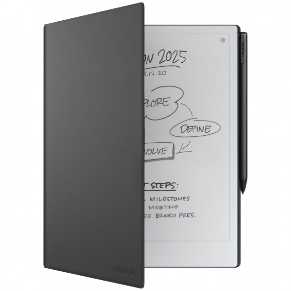Графический планшет reMarkable 2 со стилусом Marker Plus и чехлом Book Folio черный (RM115) в Кирове
