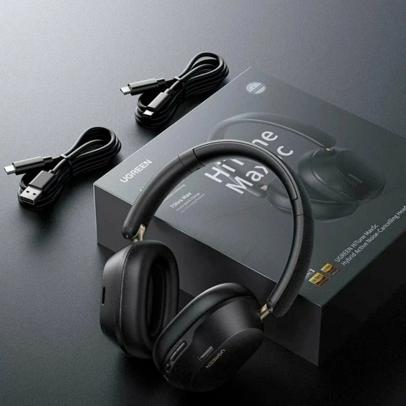 Беспроводные наушники UGREEN HP203 HiTune Max 5C Hybrid ANC, черный в Кирове