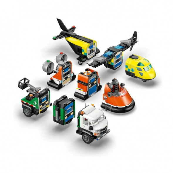 Конструктор LEGO City 60505 Самолет, сервисный грузовик и судно на воздушной подушке в Кирове
