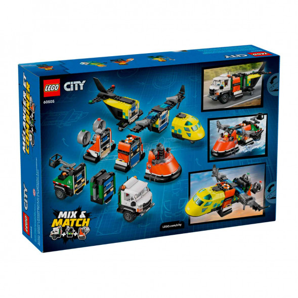 Конструктор LEGO City 60505 Самолет, сервисный грузовик и судно на воздушной подушке в Кирове