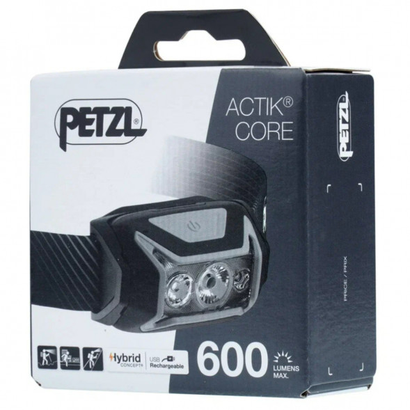 Налобный фонарь Petzl Actik Core E065AA00, 600 лм, серый в Кирове