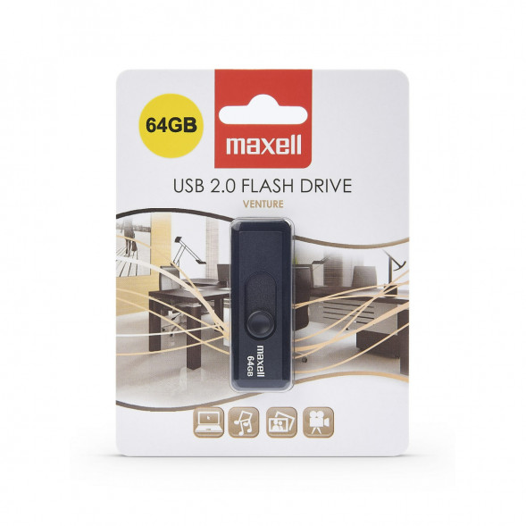 Карта памяти Maxell USB 2.0 64 ГБ Venture в Кирове