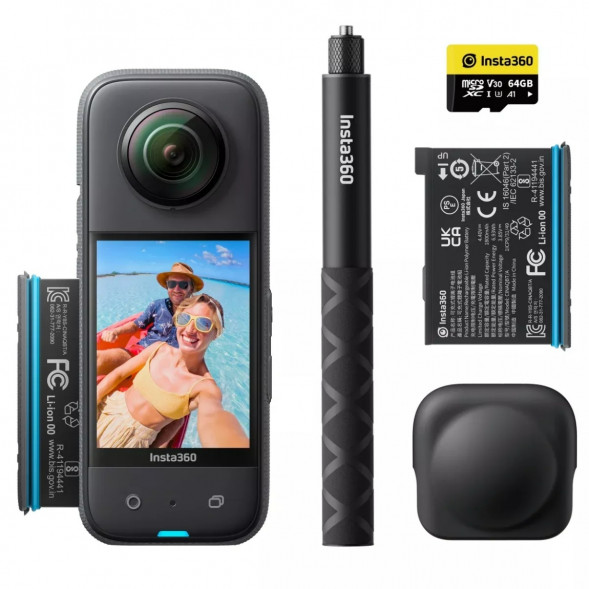 Экшн-камера Insta360 X3 Adventure Kit Bundle (CINSAAQU) в Кирове