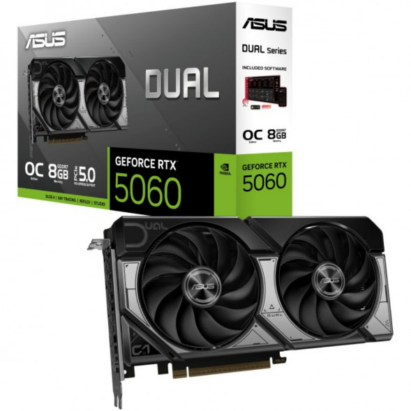 Видеокарта ASUS GeForce RTX 5060 Dual OC 8Gb (DUAL-RTX5060-O8G) в Кирове