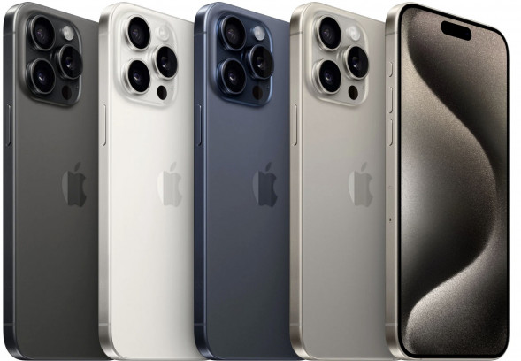 Смартфон Apple iPhone 15 Pro Max 256 ГБ, Dual: nano SIM + eSIM, черный титан в Кирове