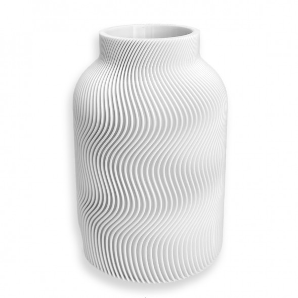 Ваза для сухоцветов HatRom Wave, белый в Кирове