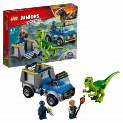 Конструктор LEGO Juniors 10757 Грузовик спасателей для перевозки раптора